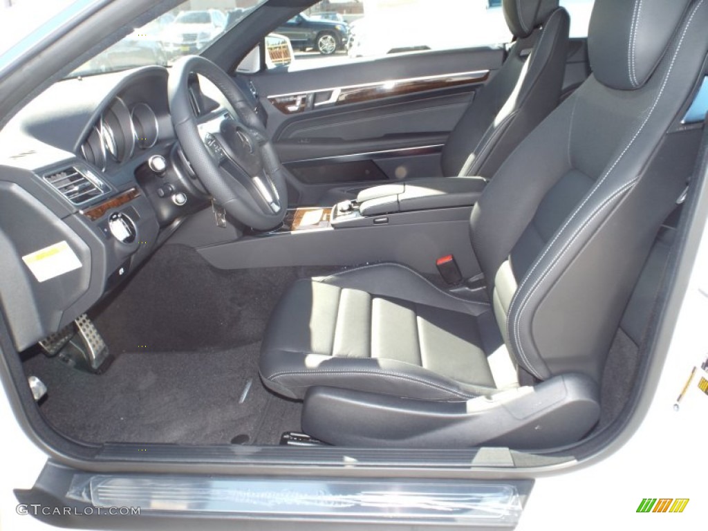 2014 E 350 Coupe - Diamond White Metallic / Black photo #7