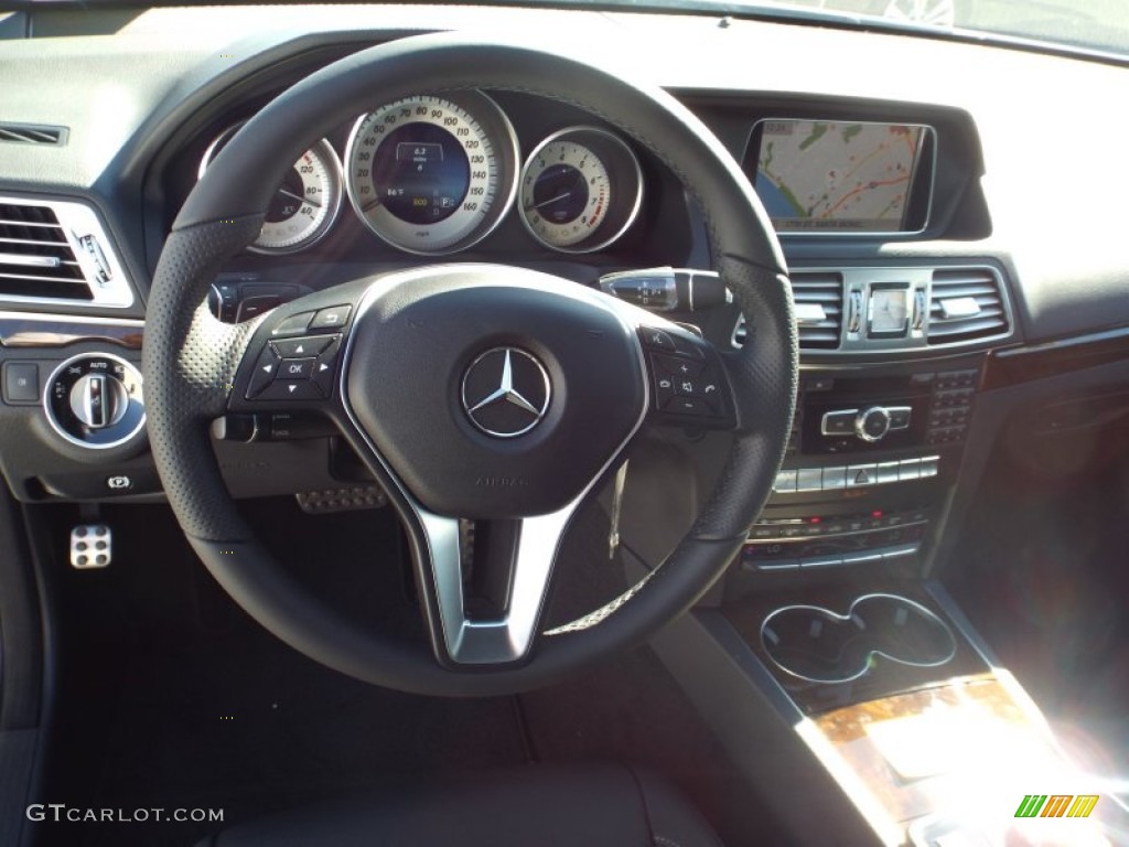 2014 E 350 Coupe - Diamond White Metallic / Black photo #9