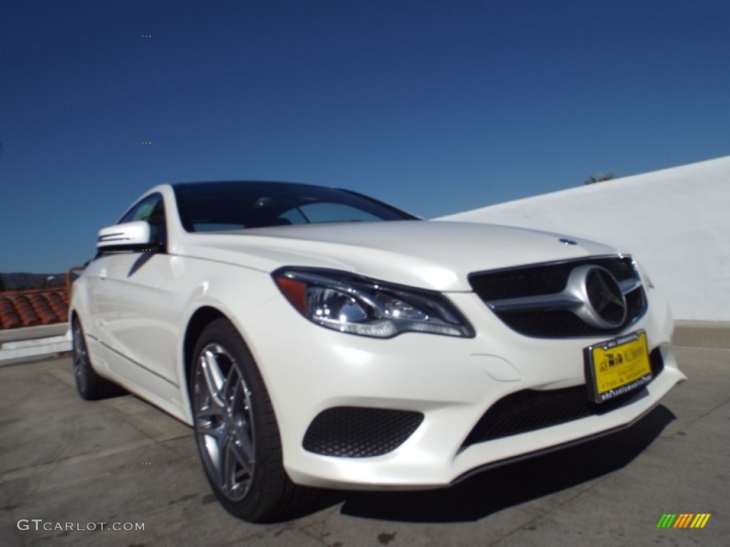 2014 E 350 Coupe - Diamond White Metallic / Black photo #11