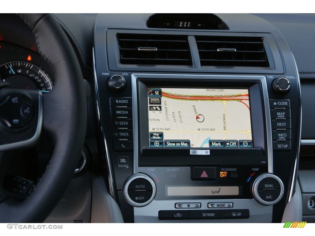 2014 Camry XLE V6 - Attitude Black Metallic / Ash photo #6