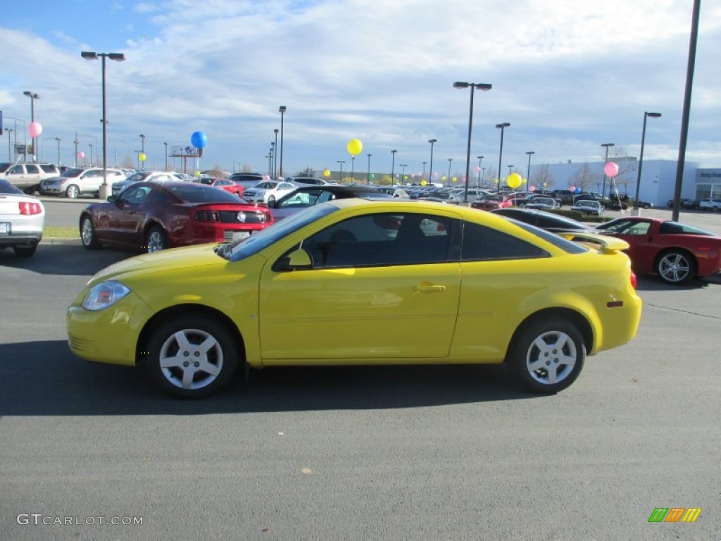 2007 Cobalt LT Coupe - Rally Yellow / Gray photo #3