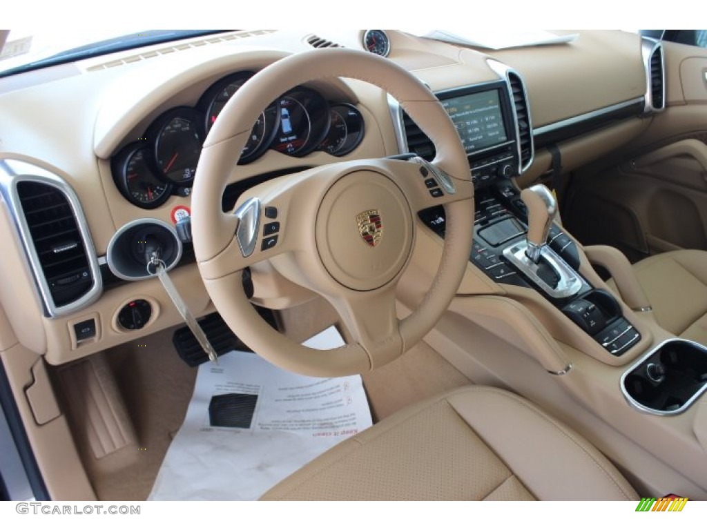 Luxor Beige Interior 2014 Porsche Cayenne Standard Cayenne Model Photo #87906510