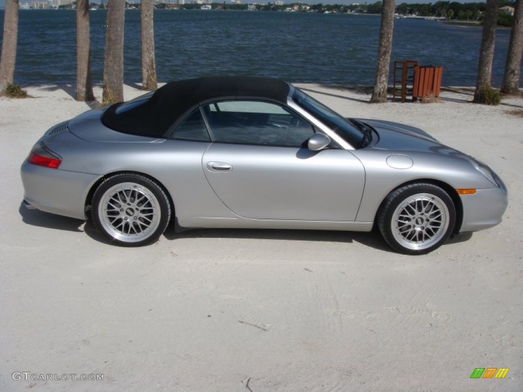 2003 911 Carrera Cabriolet - Arctic Silver Metallic / Graphite Grey photo #28