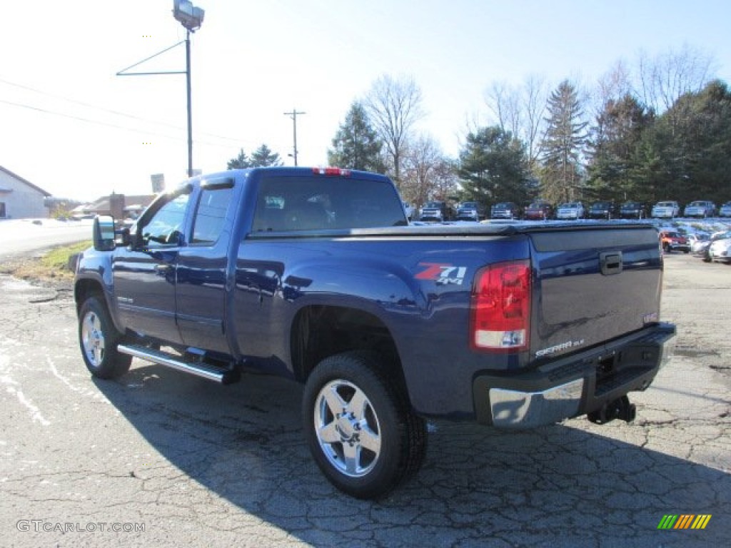 2013 Sierra 2500HD SLE Extended Cab 4x4 - Heritage Blue Metallic / Ebony photo #6