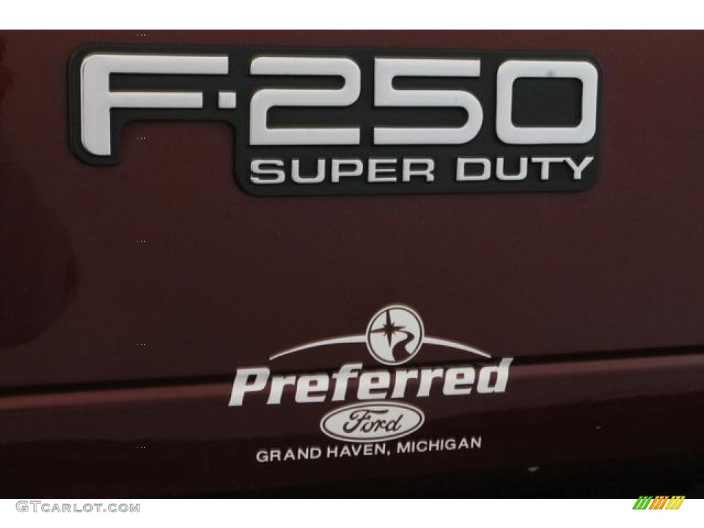 2004 F250 Super Duty XLT SuperCab 4x4 - Dark Toreador Red Metallic / Medium Flint photo #15