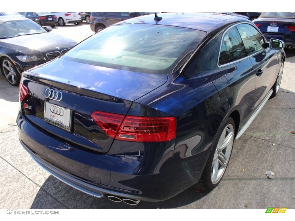 2014 S5 3.0T Premium Plus quattro Coupe - Estoril Blue Crystal / Black/Lunar Silver photo #7