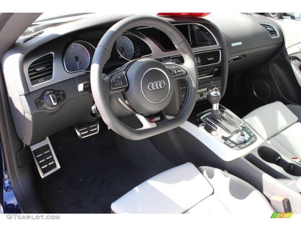 2014 S5 3.0T Premium Plus quattro Coupe - Estoril Blue Crystal / Black/Lunar Silver photo #11