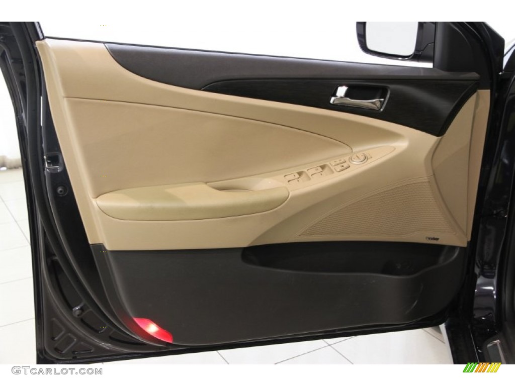 2011 Sonata Limited - Black Plum Pearl / Camel photo #4