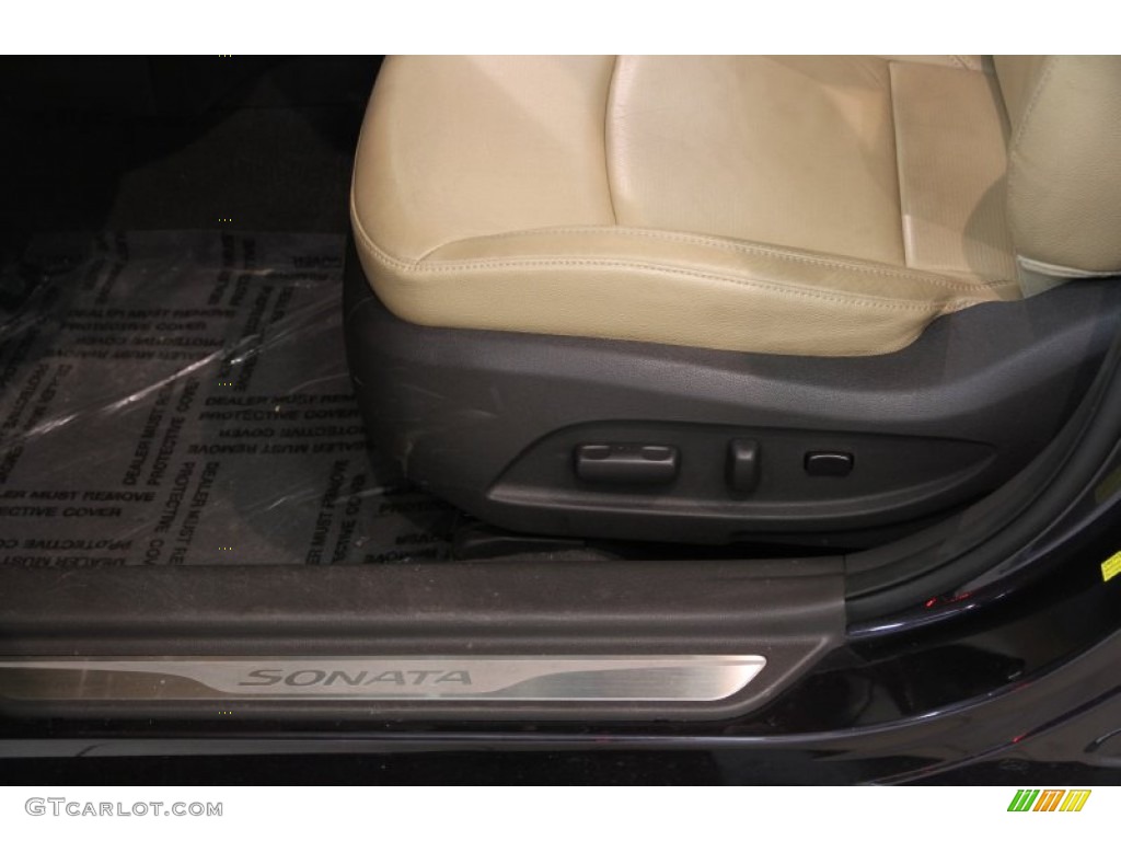 2011 Sonata Limited - Black Plum Pearl / Camel photo #6