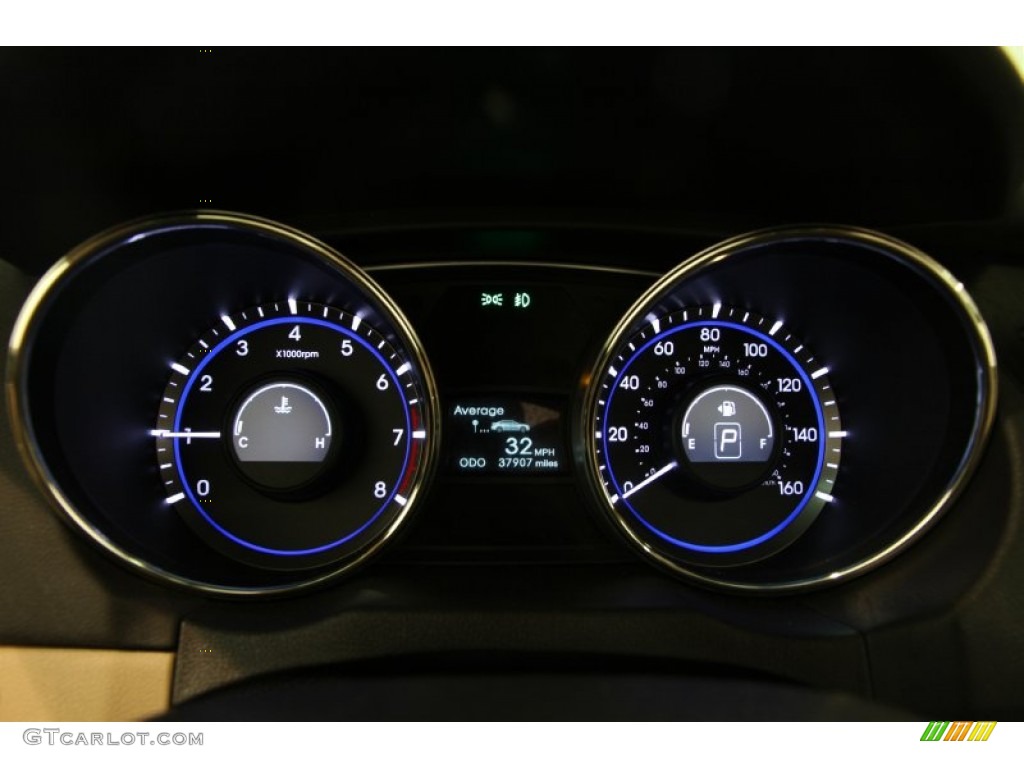 2011 Sonata Limited - Black Plum Pearl / Camel photo #8