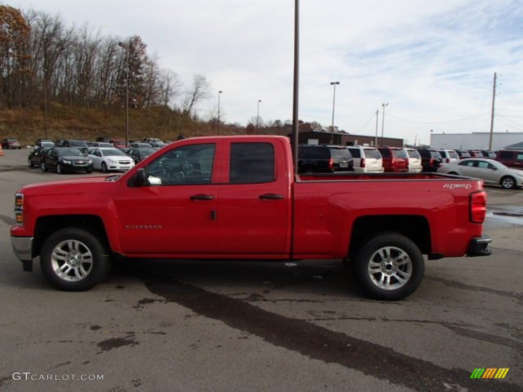 2014 Silverado 1500 LT Double Cab 4x4 - Victory Red / Jet Black photo #8