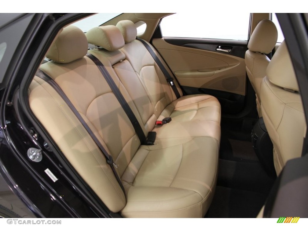 2011 Sonata Limited - Black Plum Pearl / Camel photo #19