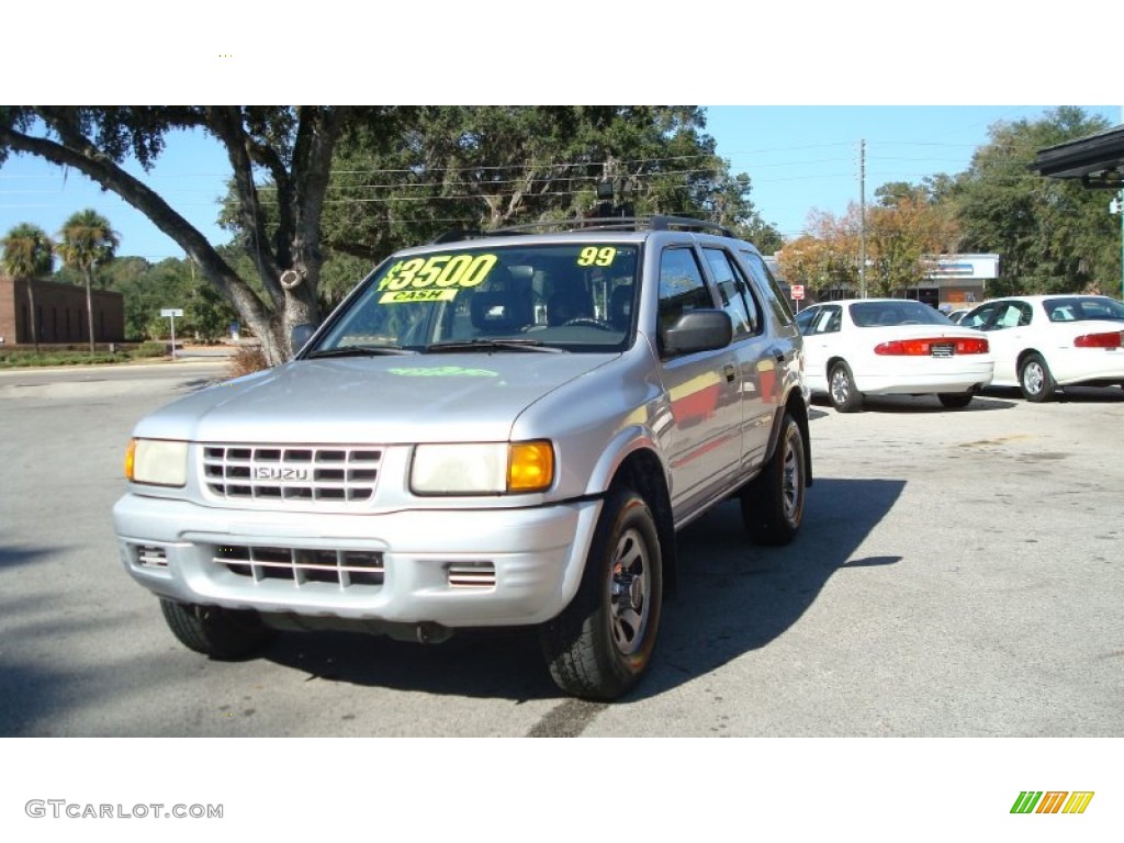 1999 Rodeo LS - Bright Silver Metallic / Gray photo #7