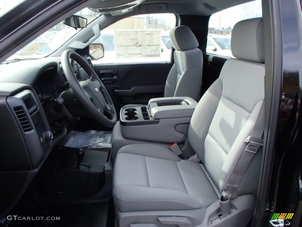 Jet Black Interior 2014 Chevrolet Silverado 1500 WT Regular Cab 4x4 Photo #87912978