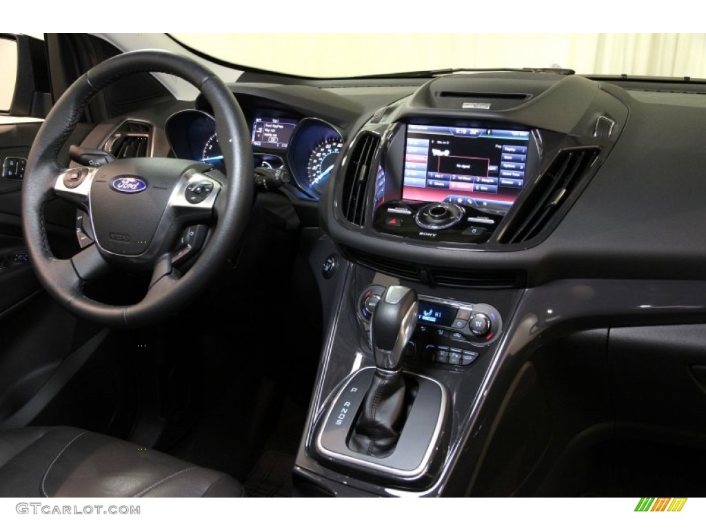 2013 Escape Titanium 2.0L EcoBoost 4WD - Tuxedo Black Metallic / Charcoal Black photo #35