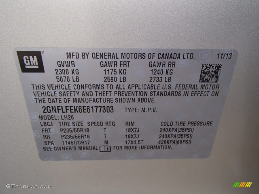 2014 Equinox LT AWD - Champagne Silver Metallic / Jet Black photo #20