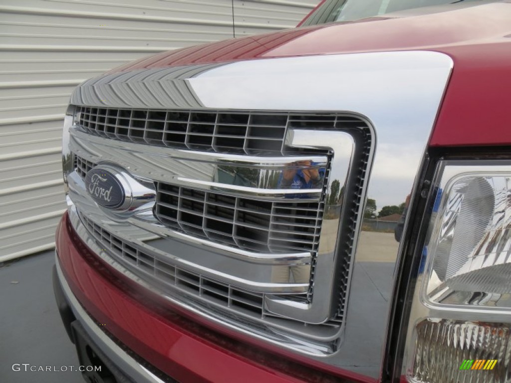 2013 F150 XLT SuperCrew - Ruby Red Metallic / Steel Gray photo #11