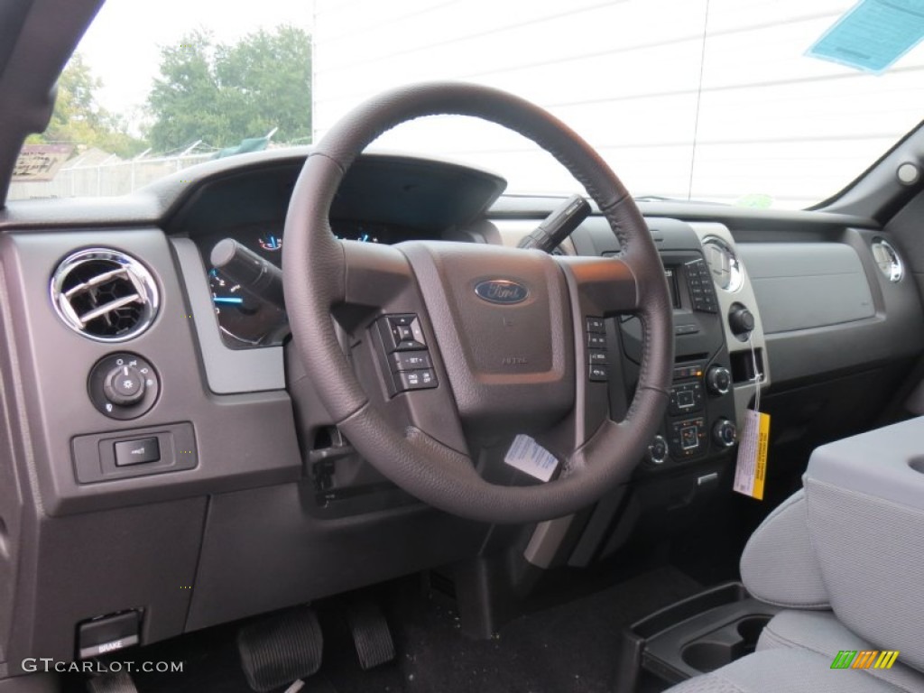 2013 F150 XLT SuperCrew - Ruby Red Metallic / Steel Gray photo #30