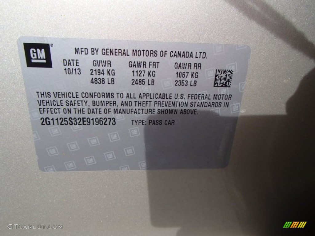 2014 Impala LT - Champagne Silver Metallic / Jet Black photo #20