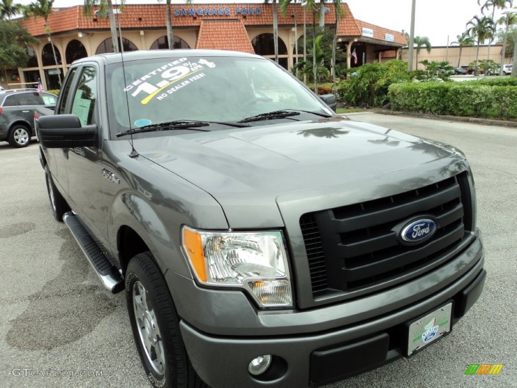 2010 F150 STX SuperCab - Sterling Grey Metallic / Medium Stone photo #2
