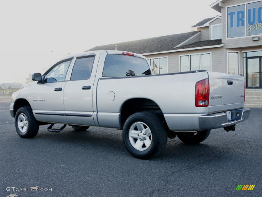 2002 Ram 1500 SLT Quad Cab 4x4 - Bright Silver Metallic / Dark Slate Gray photo #4