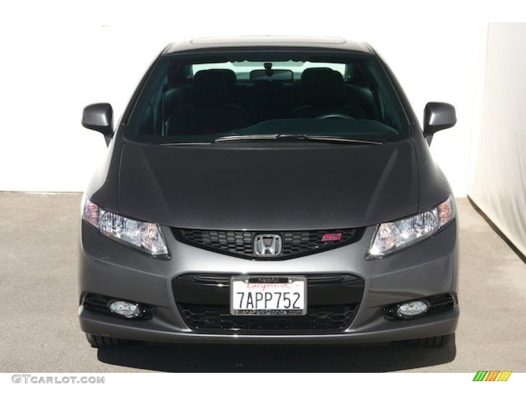 2013 Civic Si Coupe - Polished Metal Metallic / Black photo #8
