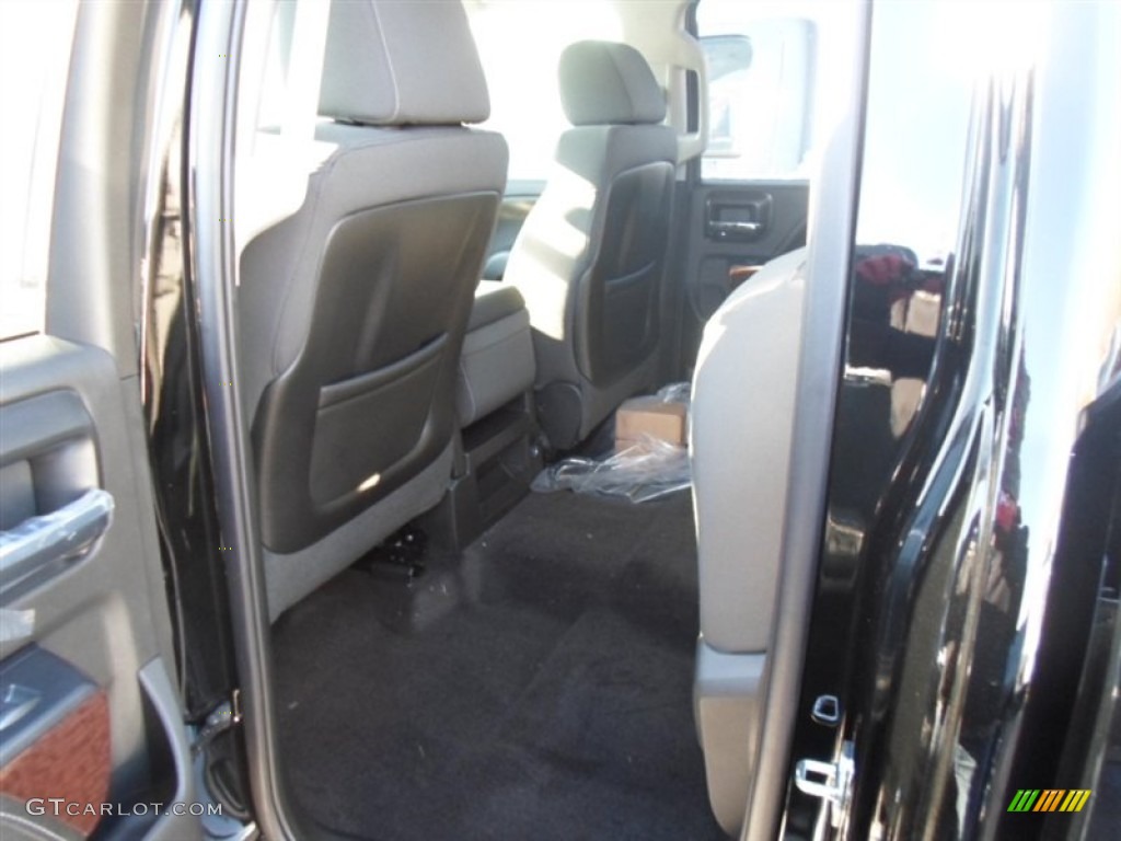 2014 Sierra 1500 SLE Double Cab 4x4 - Onyx Black / Jet Black photo #5