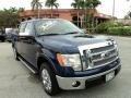 2011 Dark Blue Pearl Metallic Ford F150 Lariat SuperCrew  photo #1