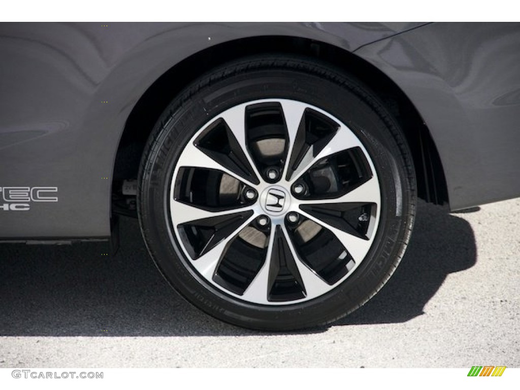 2013 Civic Si Coupe - Polished Metal Metallic / Black photo #27