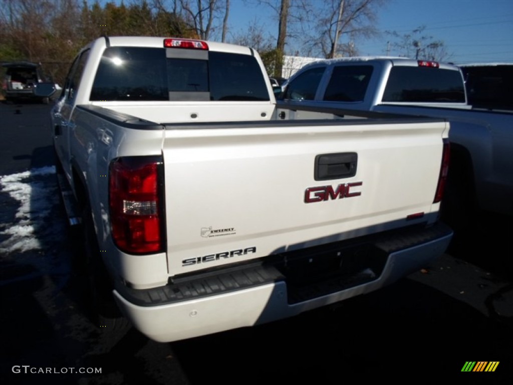 2014 Sierra 1500 SLT Crew Cab 4x4 - White Diamond Tricoat / Jet Black photo #6