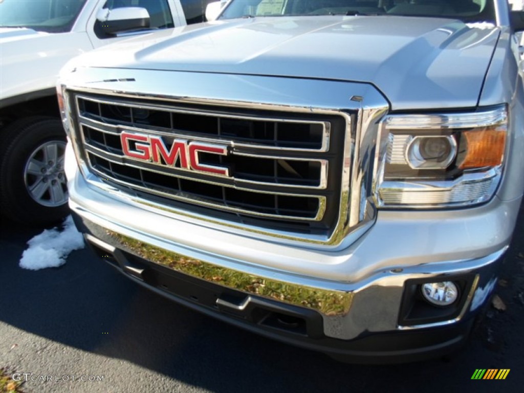 2014 Sierra 1500 SLE Crew Cab 4x4 - Quicksilver Metallic / Jet Black photo #2