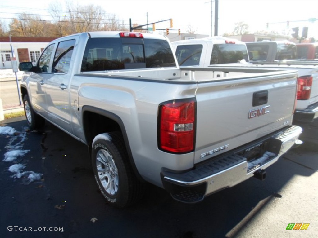 2014 Sierra 1500 SLE Crew Cab 4x4 - Quicksilver Metallic / Jet Black photo #6