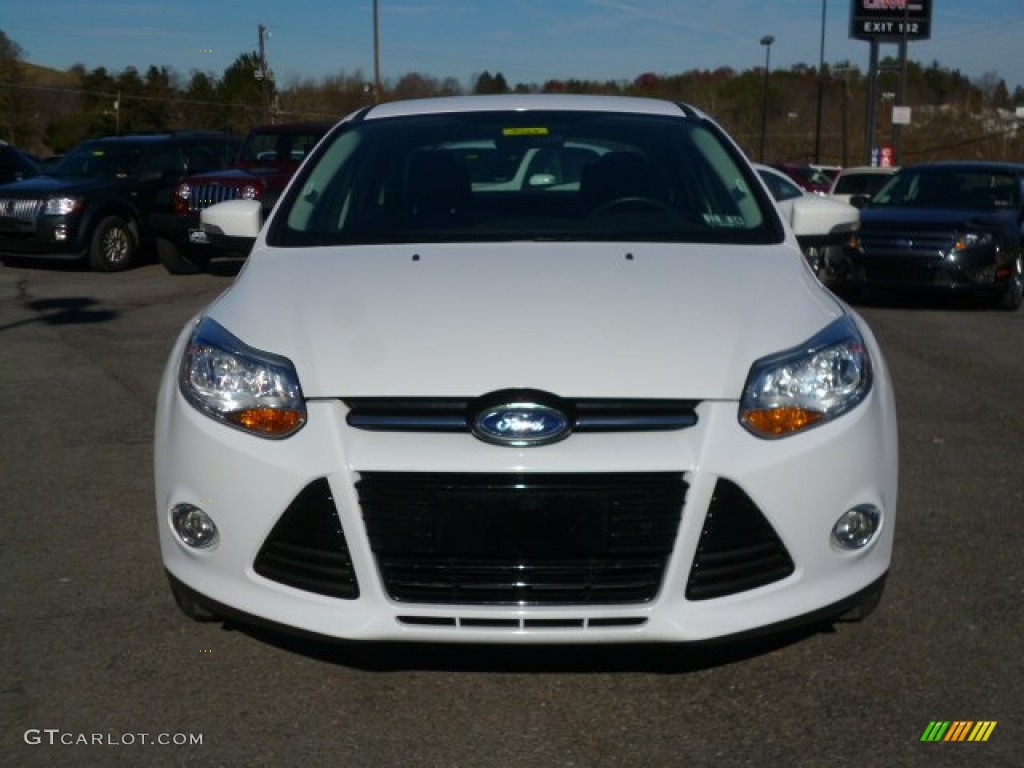 2012 Focus SEL Sedan - Oxford White / Stone photo #2