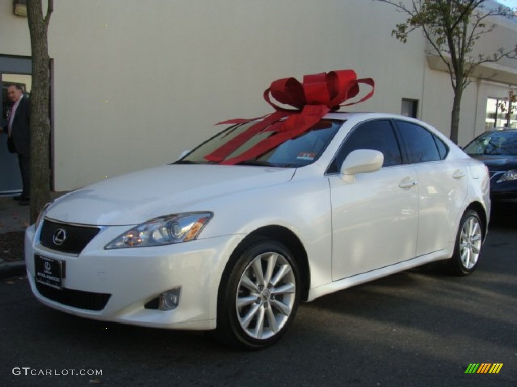 2008 IS 250 AWD - Starfire White Pearl / Cashmere Beige photo #1