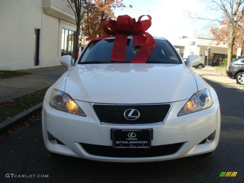 2008 IS 250 AWD - Starfire White Pearl / Cashmere Beige photo #2