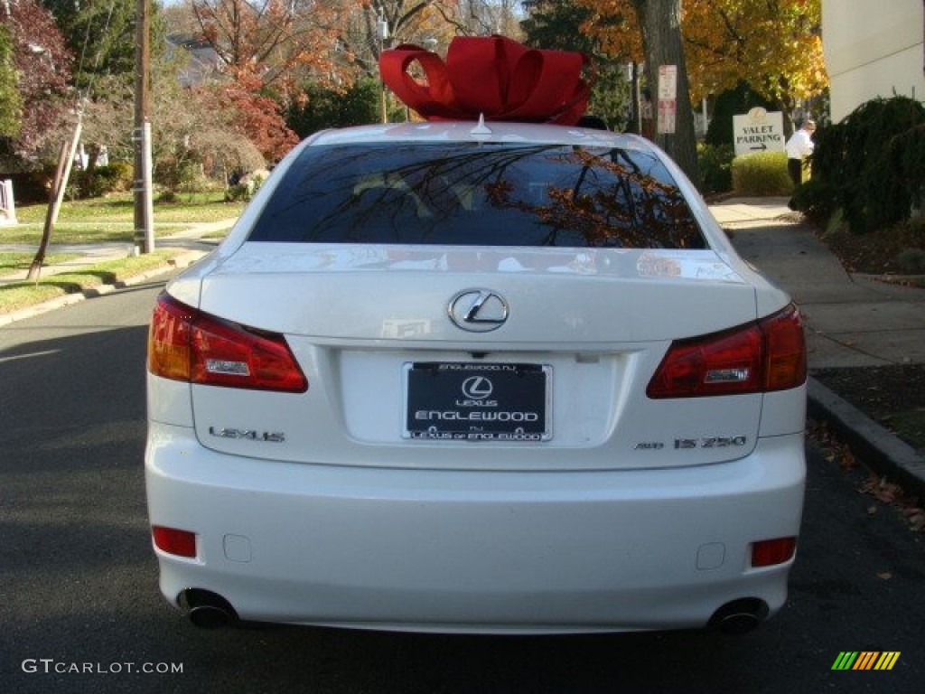 2008 IS 250 AWD - Starfire White Pearl / Cashmere Beige photo #5