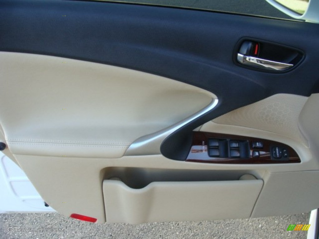 2008 IS 250 AWD - Starfire White Pearl / Cashmere Beige photo #7