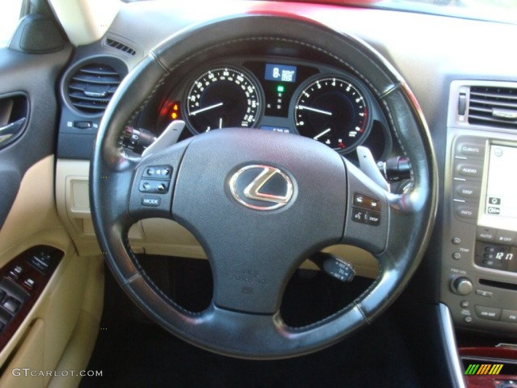 2008 IS 250 AWD - Starfire White Pearl / Cashmere Beige photo #13