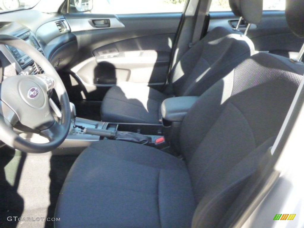 2011 Forester 2.5 X - Spark Silver Metallic / Black photo #9