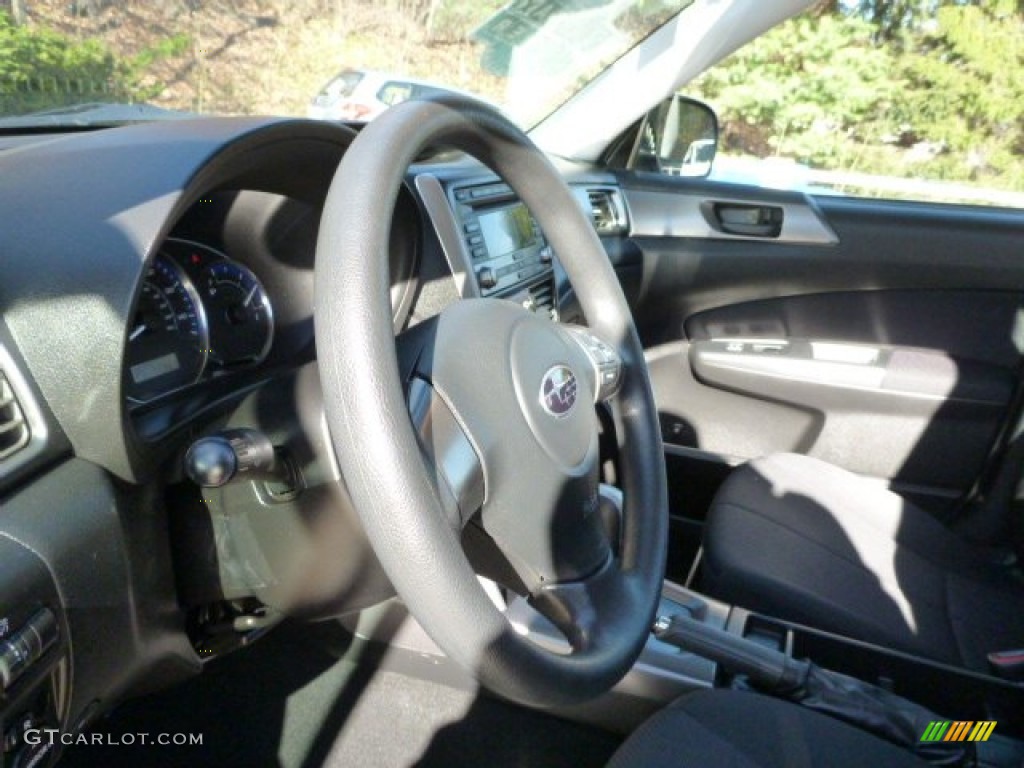 2011 Forester 2.5 X - Spark Silver Metallic / Black photo #14