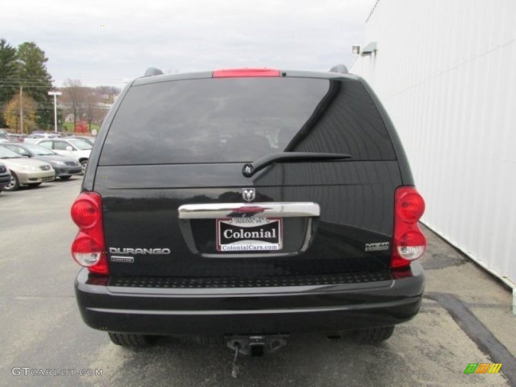 2006 Durango Limited HEMI 4x4 - Black / Dark Khaki/Light Khaki photo #4