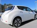 2013 Glacier White Nissan LEAF SL  photo #4