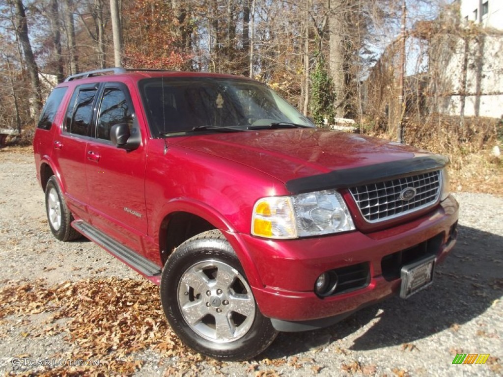 2004 Explorer Limited 4x4 - Redfire Metallic / Medium Parchment photo #2