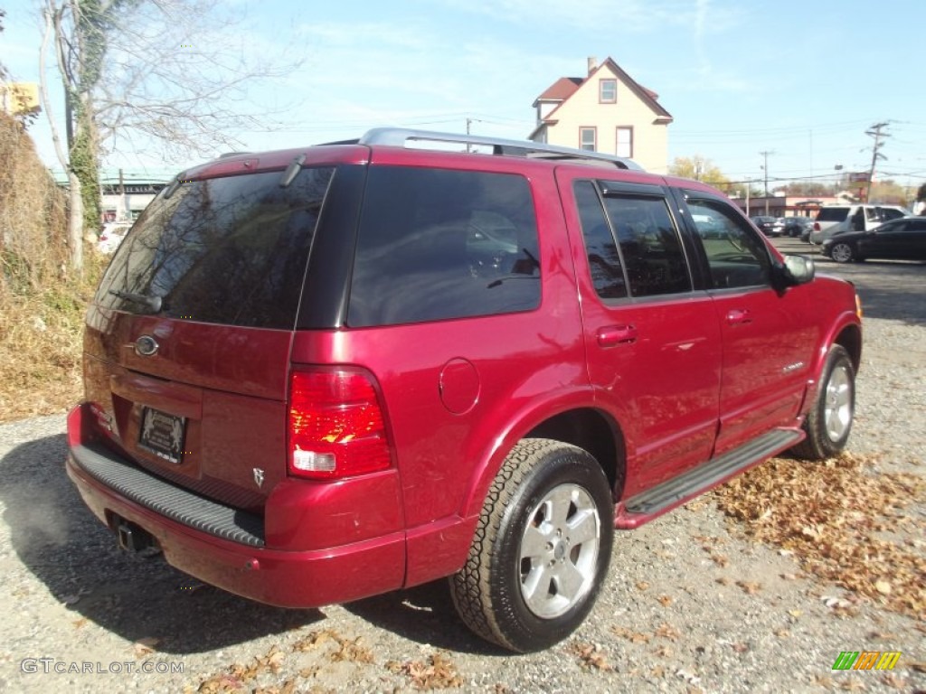 2004 Explorer Limited 4x4 - Redfire Metallic / Medium Parchment photo #3