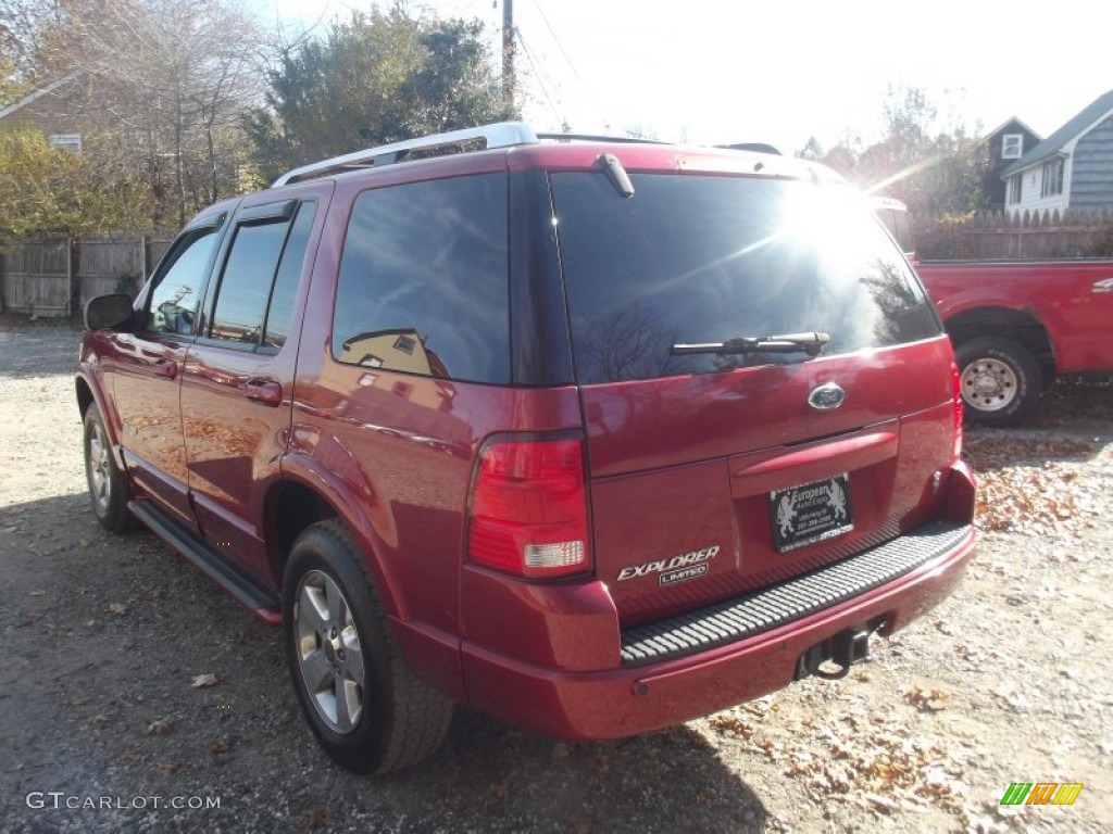 2004 Explorer Limited 4x4 - Redfire Metallic / Medium Parchment photo #4