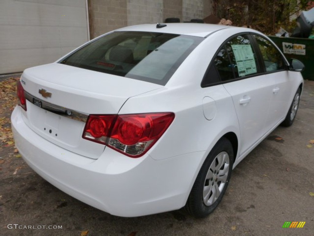 2014 Cruze LS - Summit White / Jet Black/Medium Titanium photo #5