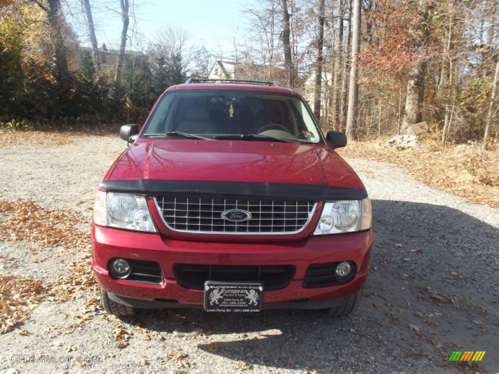 2004 Explorer Limited 4x4 - Redfire Metallic / Medium Parchment photo #7