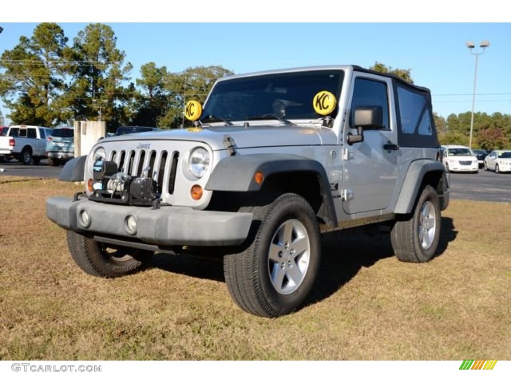 2009 Wrangler X 4x4 - Bright Silver Metallic / Dark Slate Gray/Medium Slate Gray photo #1