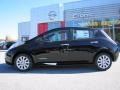 2013 Super Black Nissan LEAF S  photo #2