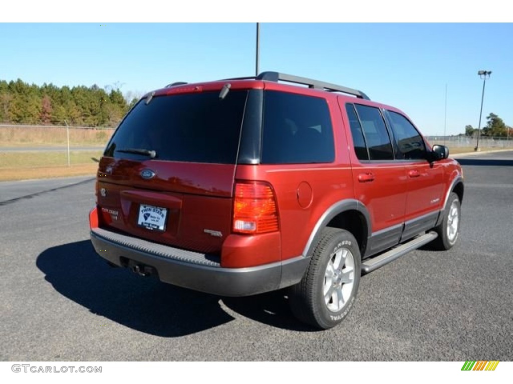 2005 Explorer XLT - Redfire Metallic / Graphite photo #5